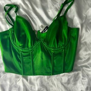 Sky to Moon Emerald Green Bustier